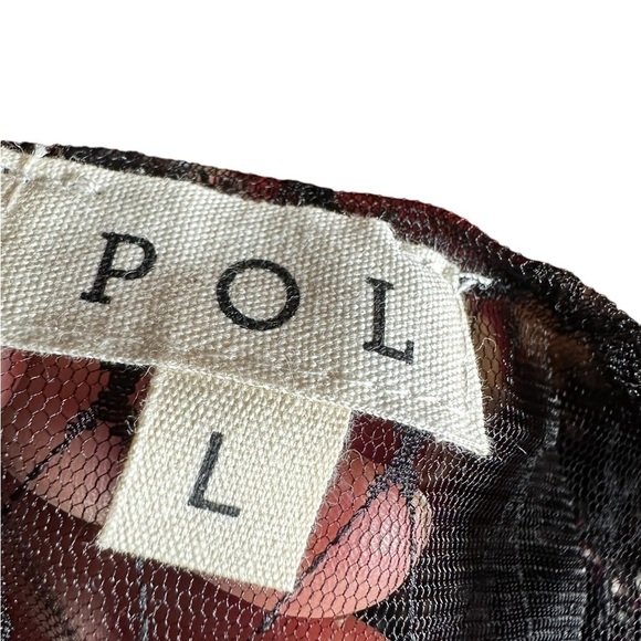 POL Size large stunning black lace bodice &floral‎ top . NWOT. - Picture 3 of 6